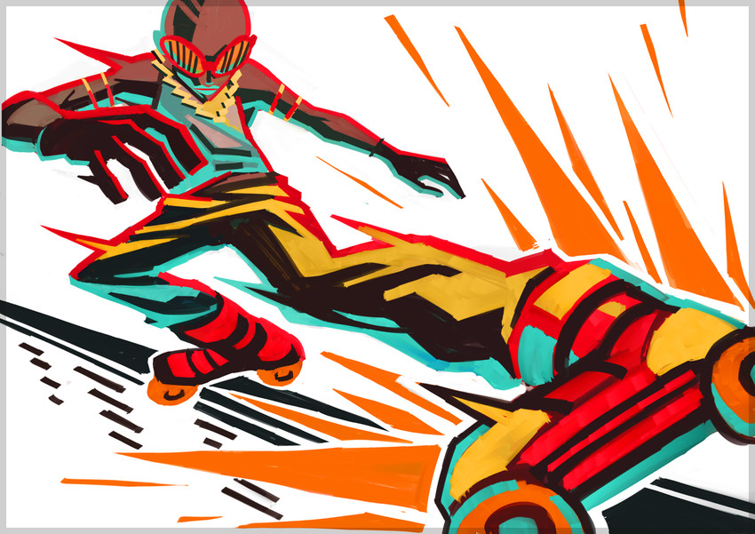 garam (jet set radio and 1 more) drawn by idota