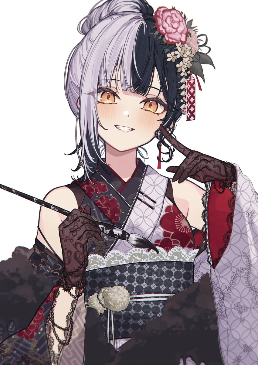 shiori novella (hololive and 1 more) drawn by tsukino_(nakajimaseiki)