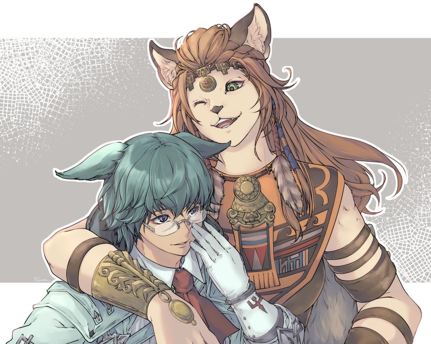 wuk lamat and koana (final fantasy and 1 more) drawn by fugashi_117