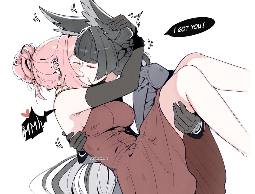hoshimi miyabi and tsukishiro yanagi (zenless zone zero) drawn by dailymiyanagi