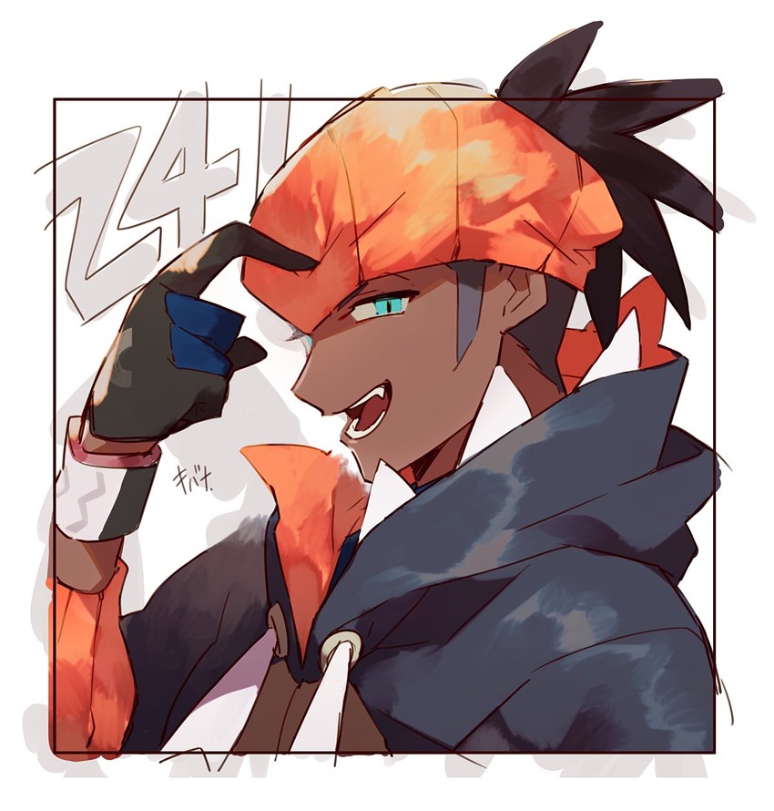 raihan (pokemon and 1 more) drawn by shigetake_(buroira)