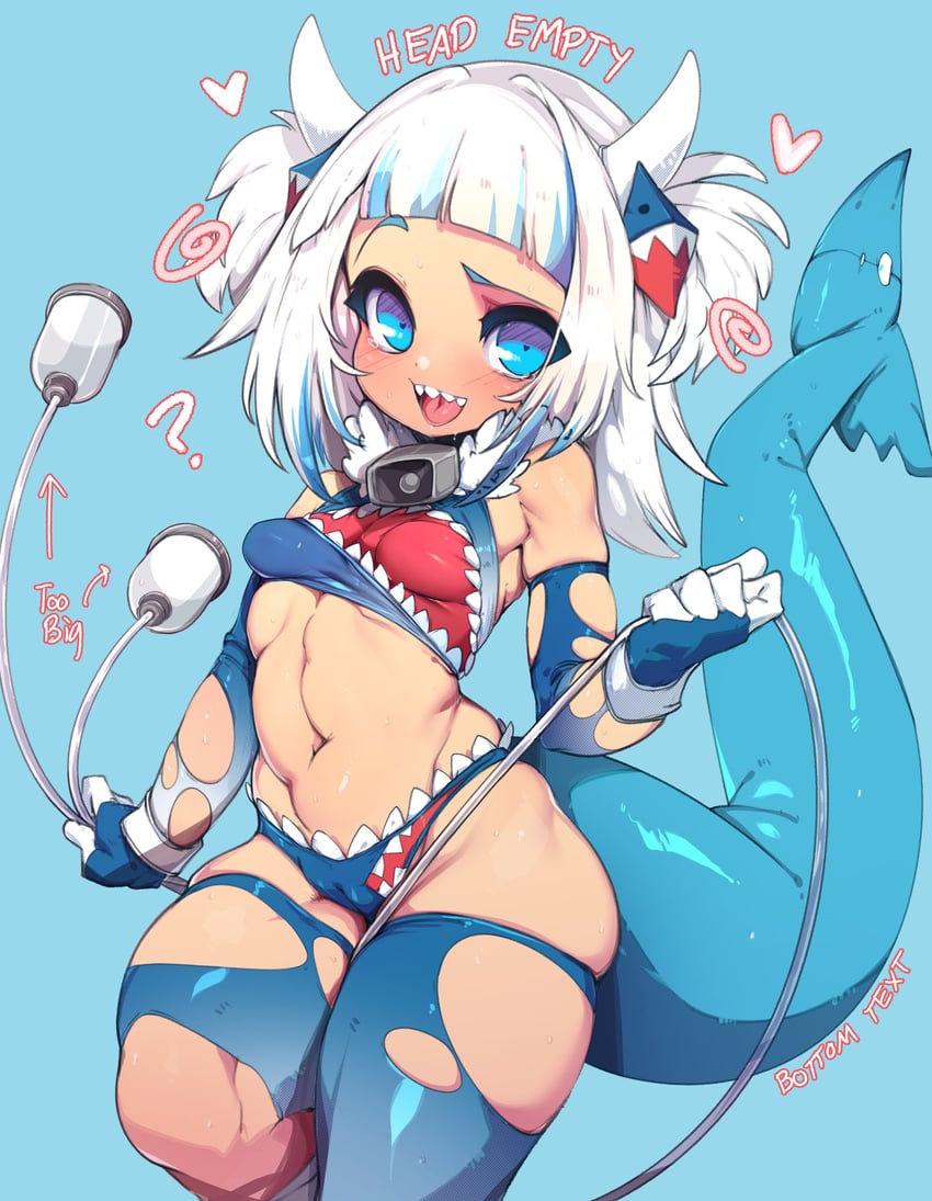 gawr gura (hololive and 1 more) drawn by slugbox