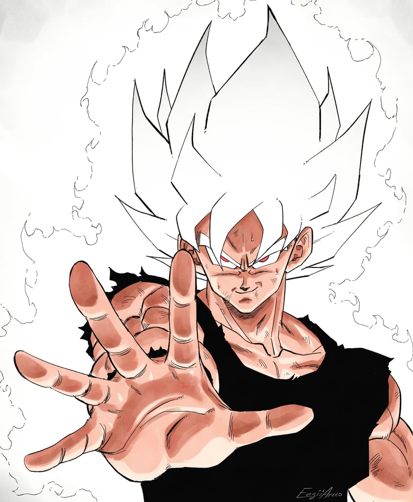 son goku (dragon ball and 1 more) drawn by eegiiartto