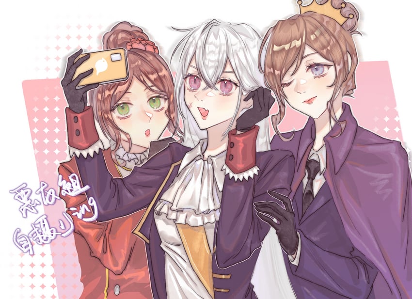 prussia, france, and spain (axis powers hetalia) drawn by xiaojingsang