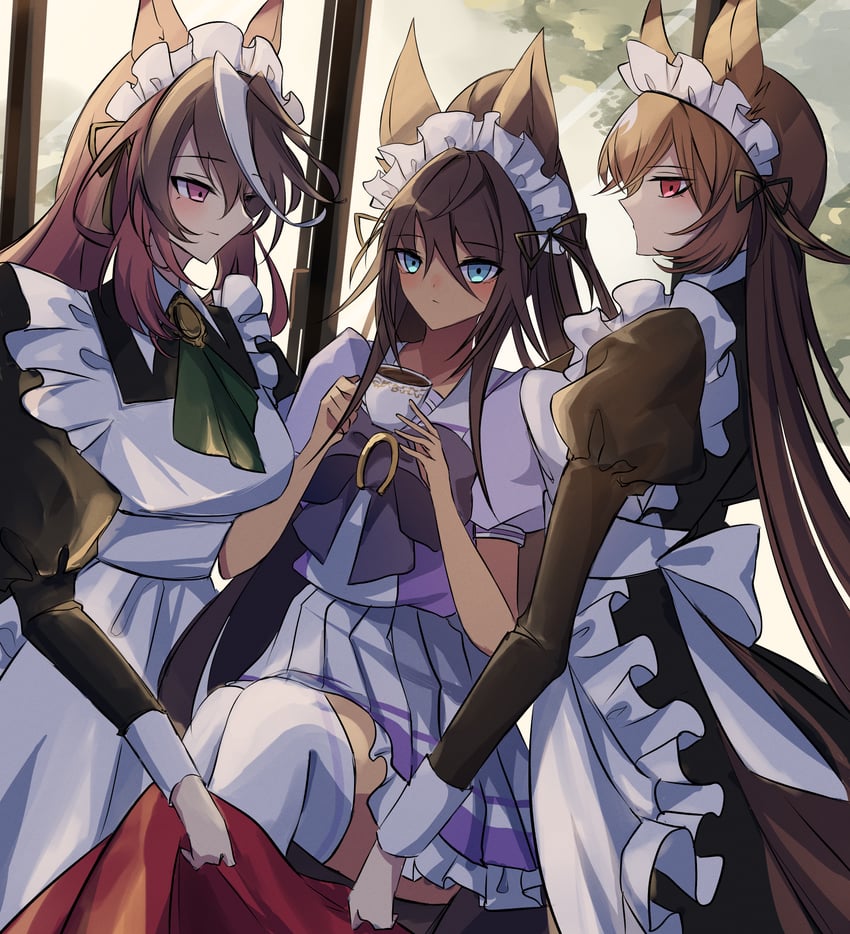 symboli rudolf, sirius symboli, and symboli kris s (umamusume) drawn by toriumi_(fioripera14)
