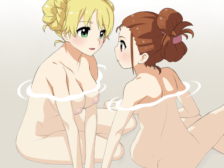 hoshii miki and minase iori (idolmaster) drawn by hisakawa_riho