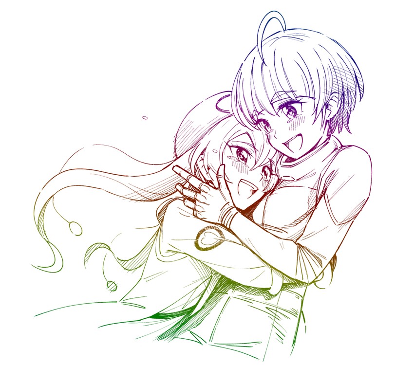 hagoromo lala and hoshina hikaru (precure and 1 more) drawn by itou_shin'ichi
