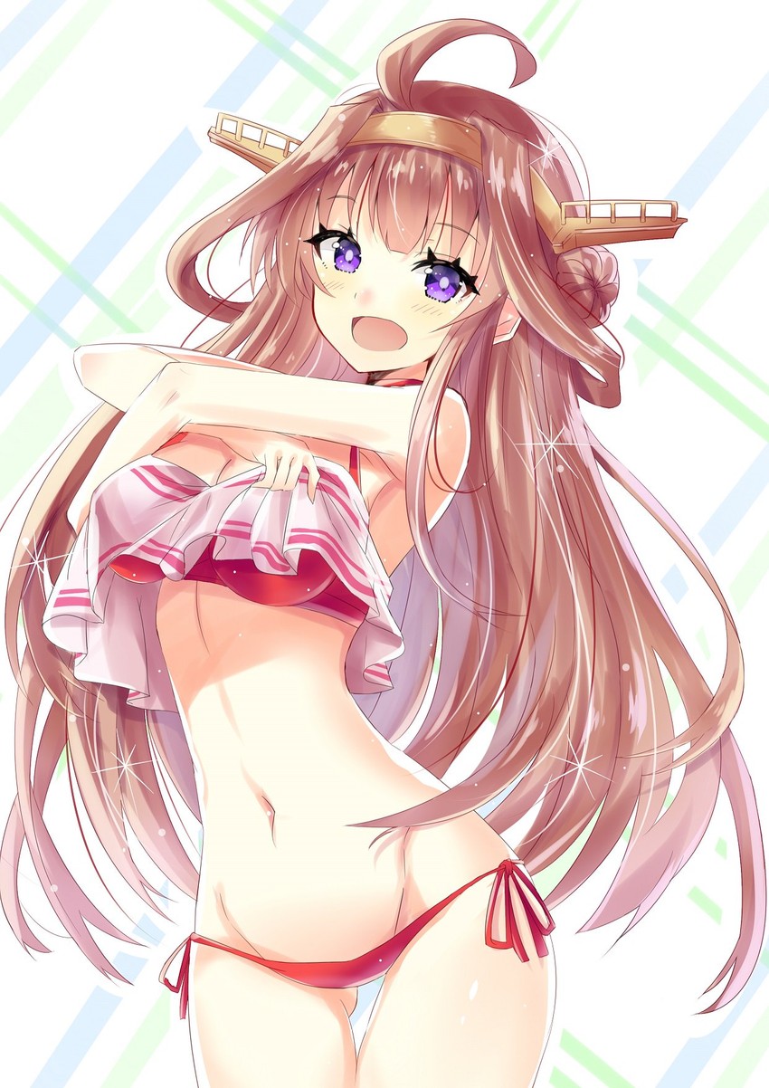 kongou and kongou kai ni (kantai collection) drawn by hizaka