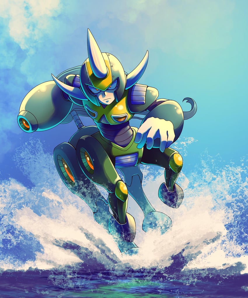 centaur man (mega man and 1 more) drawn by imbisibol