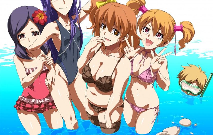 higashi setsuna, momozono love, yamabuki inori, aono miki, tart, and 1 more (precure and 1 more) drawn by jaga_note