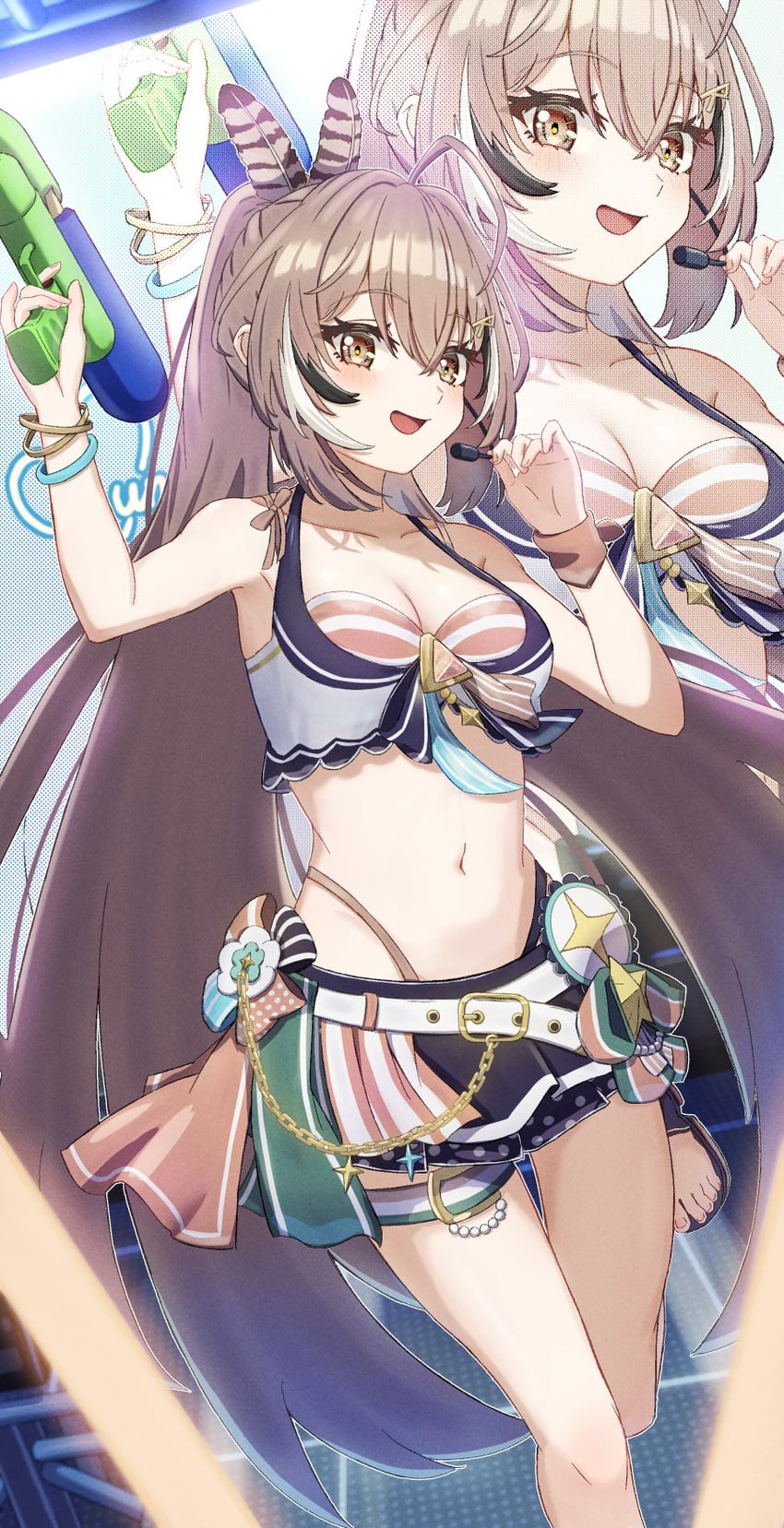 nanashi mumei (hololive and 1 more) drawn by chahanramen