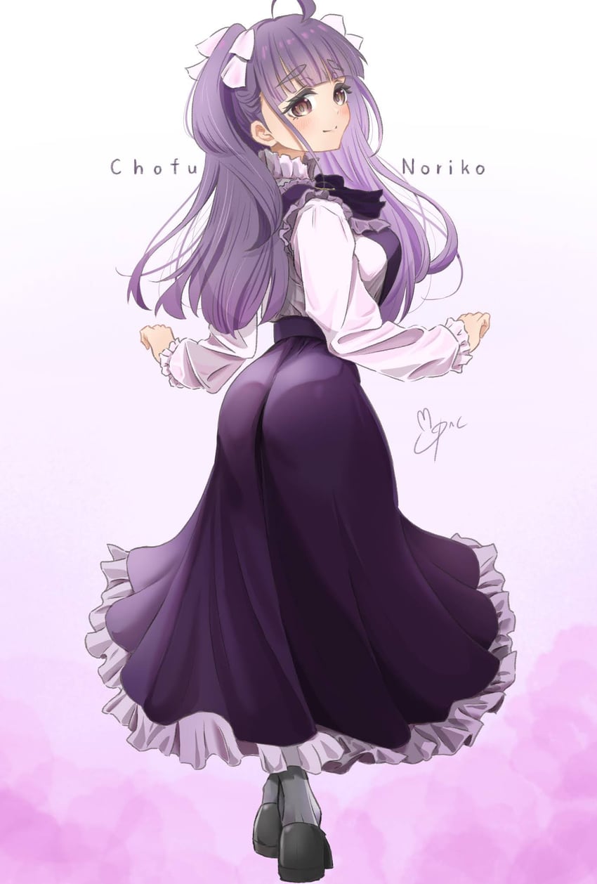 chofu noriko (love live! and 1 more) drawn by pakku_(paku_taro)