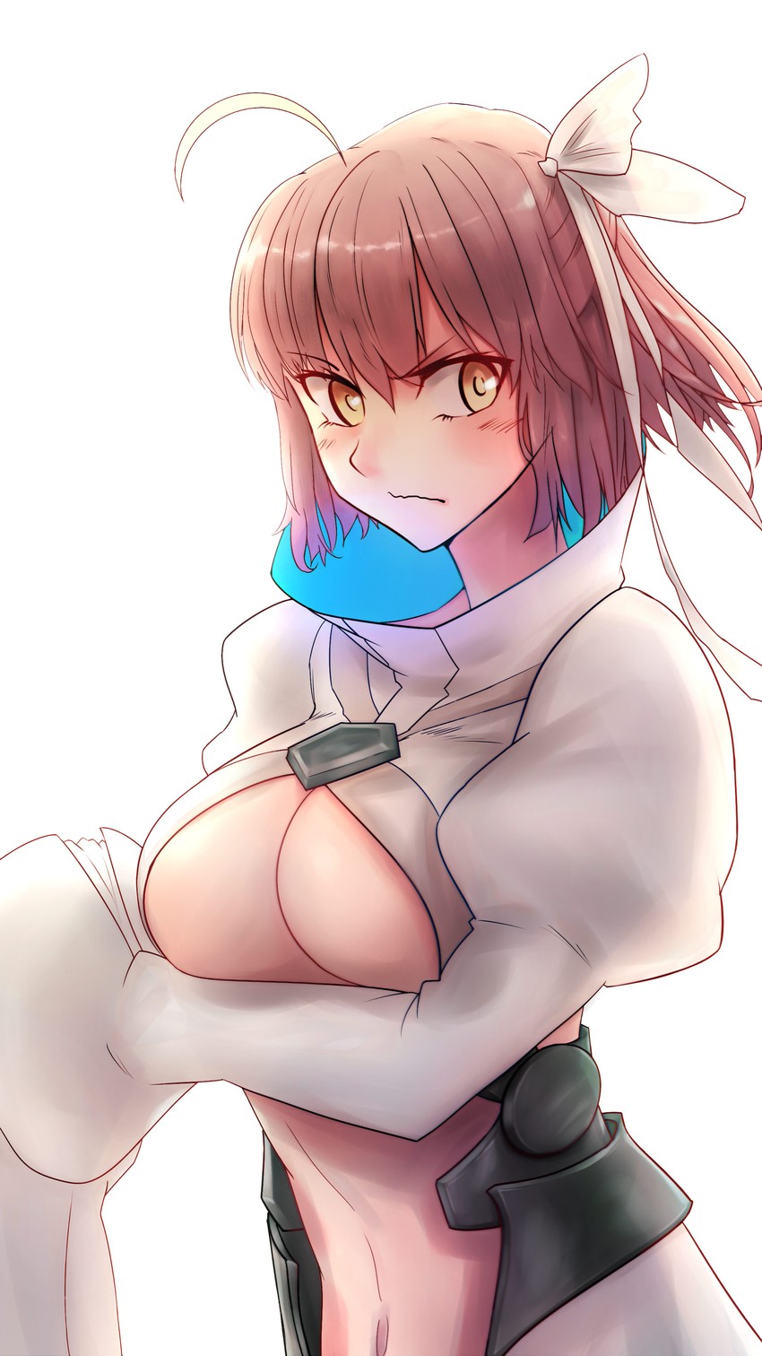 okita souji and meltryllis (fate and 4 more) drawn by somebody_(leiking00)