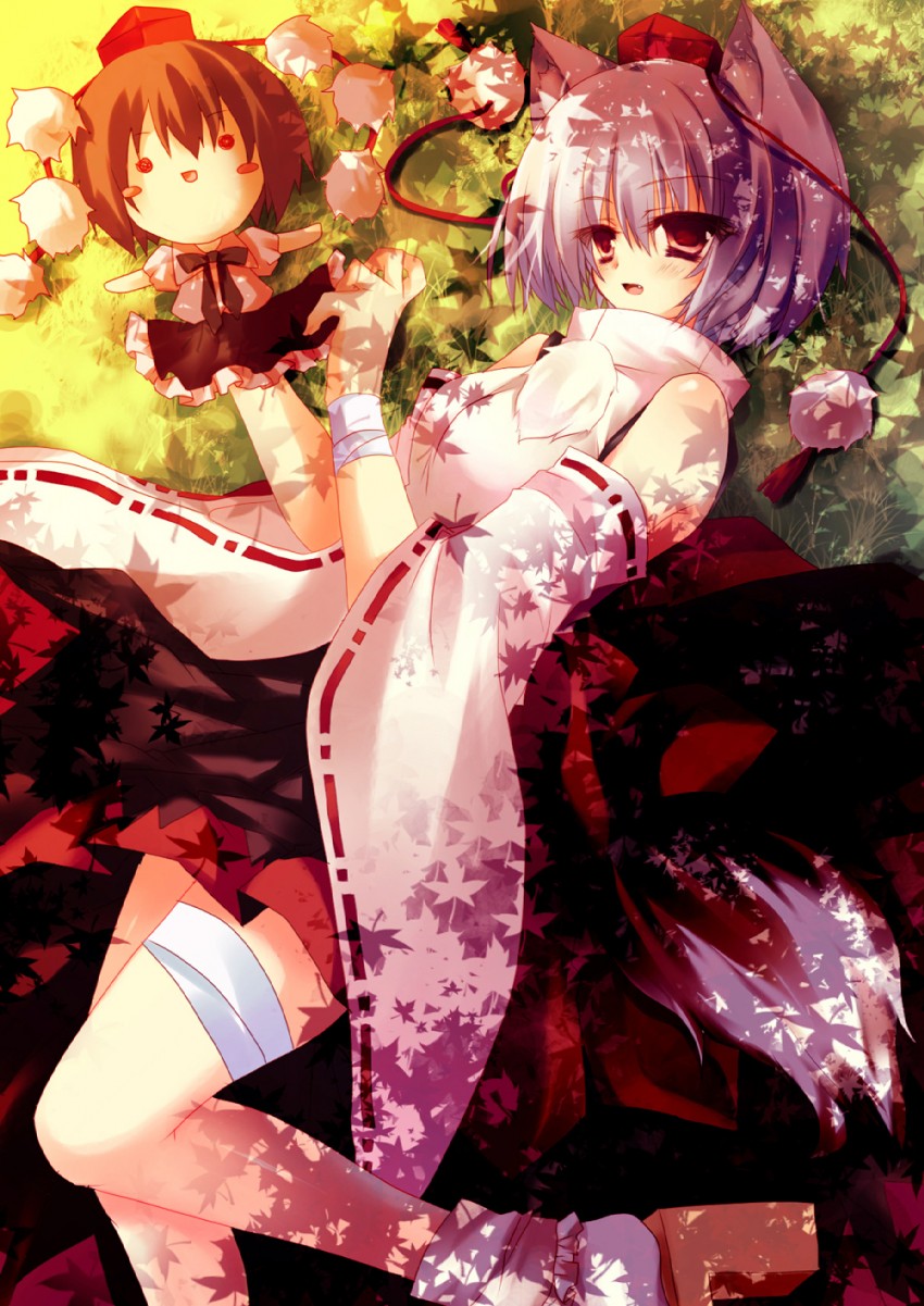 shameimaru aya and inubashiri momiji (touhou) drawn by matsumiya_kiseri