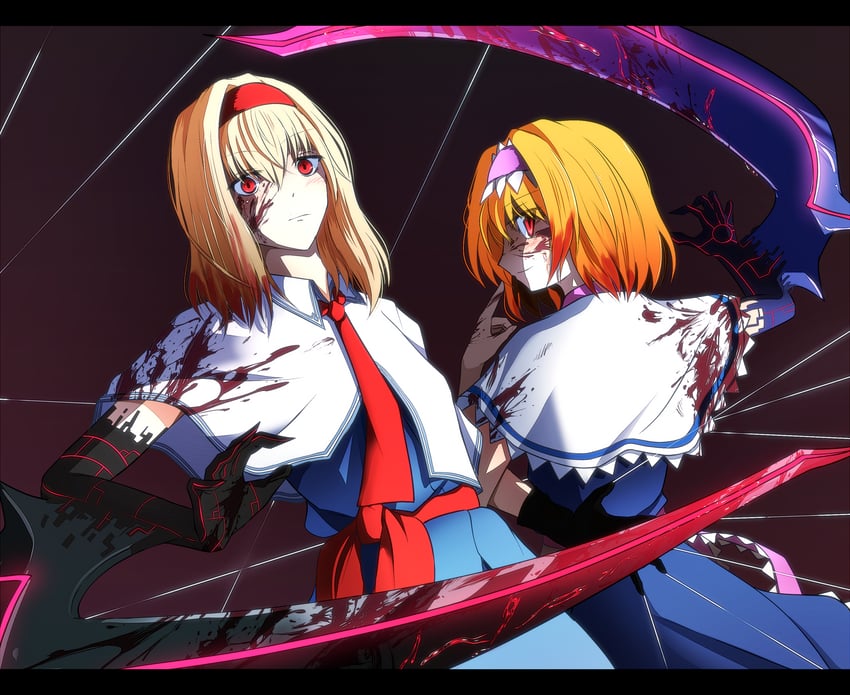 alice margatroid and hinase (touhou and 3 more) drawn by sakuna_brownie
