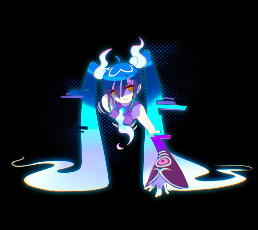 hatsune miku and ghost miku (pokemon and 3 more) drawn by marnie_(marnielovesyou)