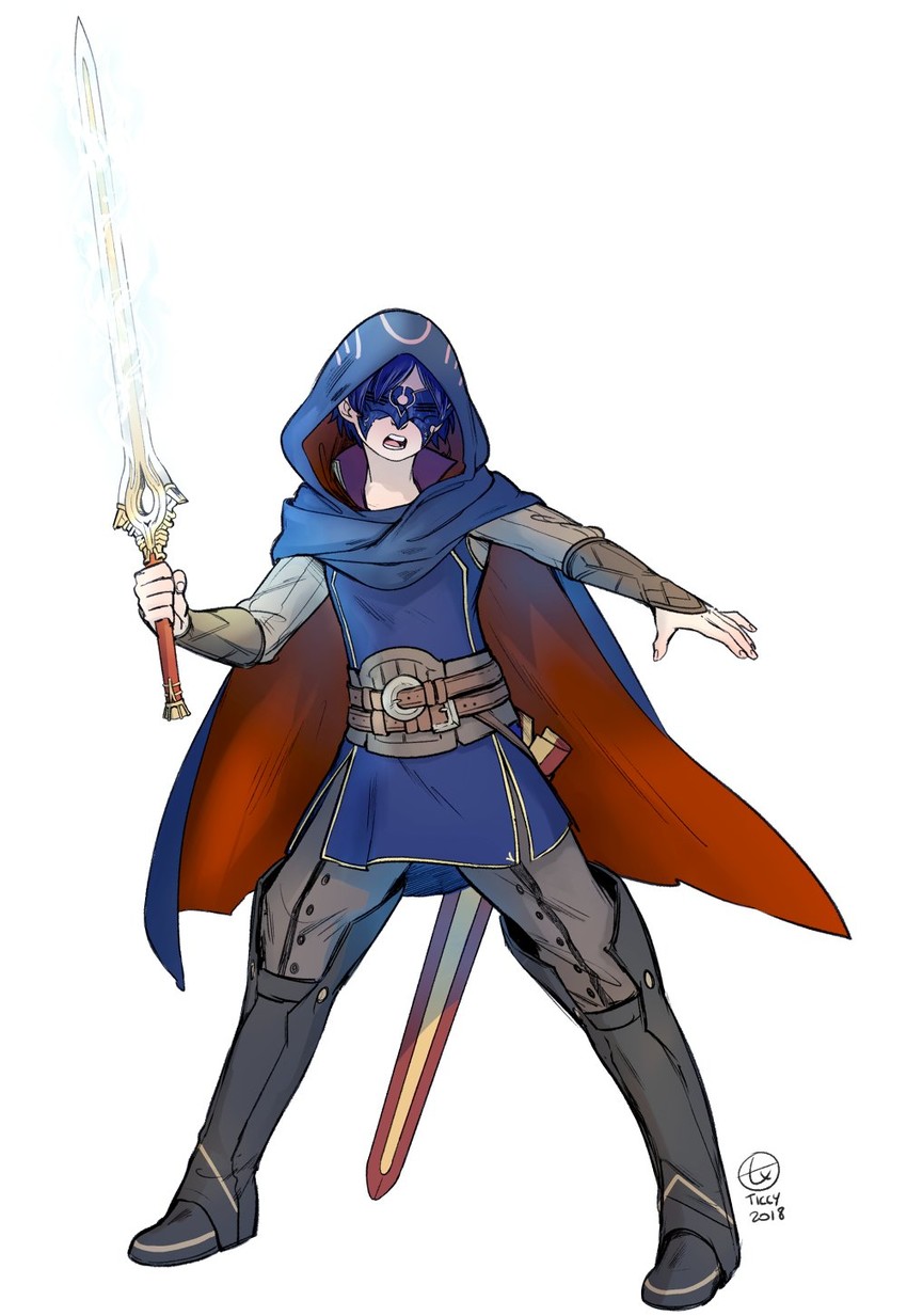 lucina, female morgan, and marth (fire emblem and 1 more) drawn by ticcy