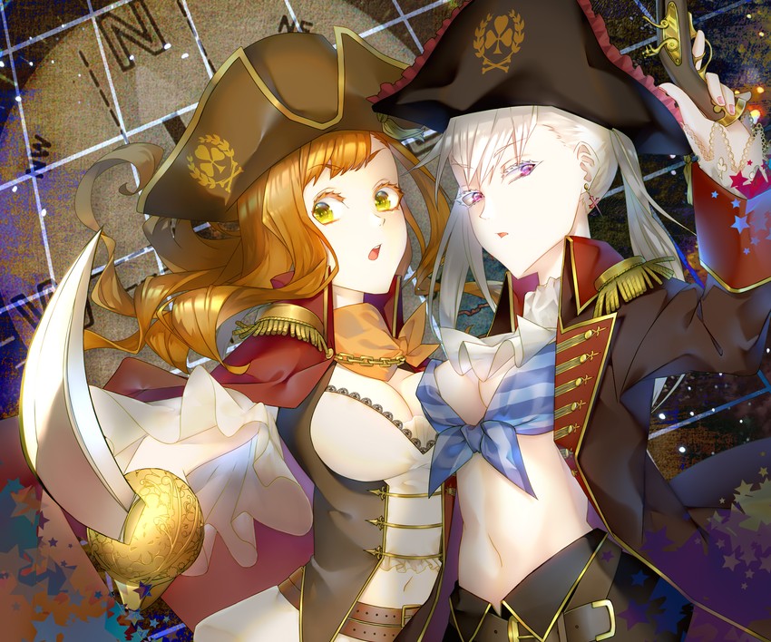 noelle silva and mimosa vermillion (black clover) drawn by frit_2