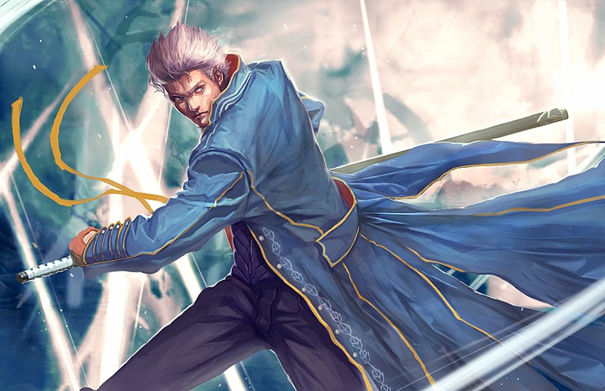 vergil (devil may cry and 1 more) drawn by longai