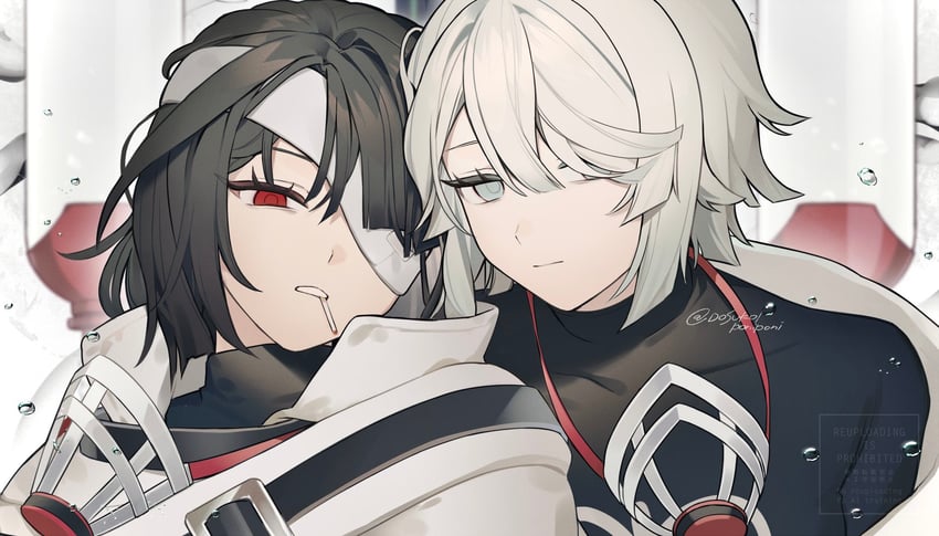 faust and ryoshu (project moon and 1 more) drawn by dosukoiponiponi