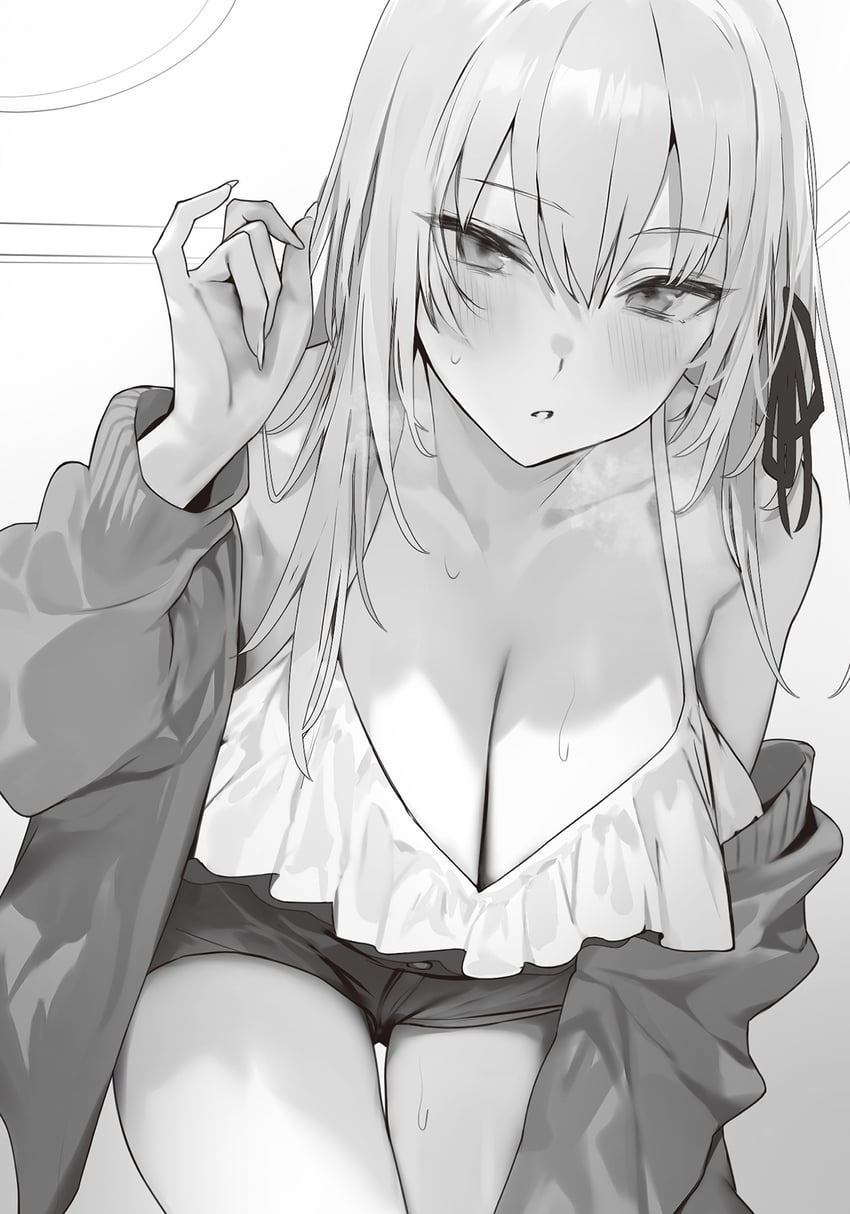 yukikawa tsukino (downer-kei gyaru no yukikawa-san ga nazeka houkago ni naruto ore no ie ni kayou you ni natta ken) drawn by yuyu_(yuyuworks)