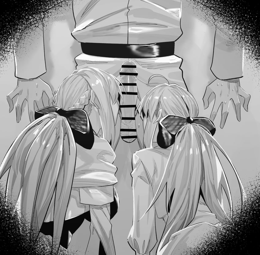artoria pendragon, fujimaru ritsuka, morgan le fay, and artoria caster (fate and 1 more) drawn by hxd