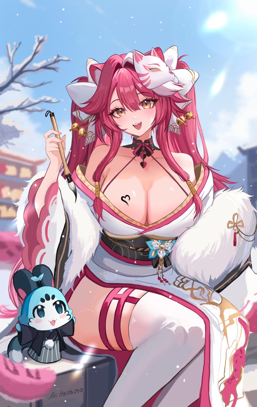 raora panthera and chattino (hololive and 1 more) drawn by aki_hoshino