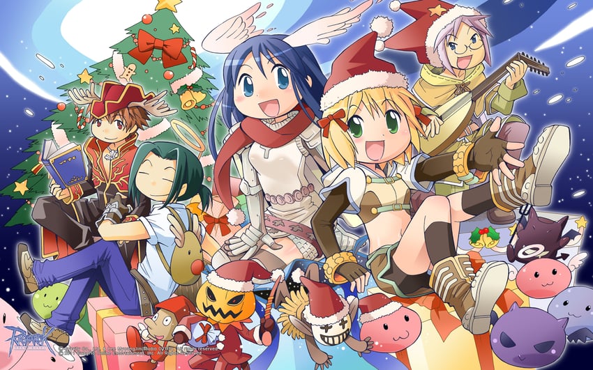priest, poring, hunter, knight, blacksmith, and 8 more (ragnarok online) drawn by itsuka_puzzle