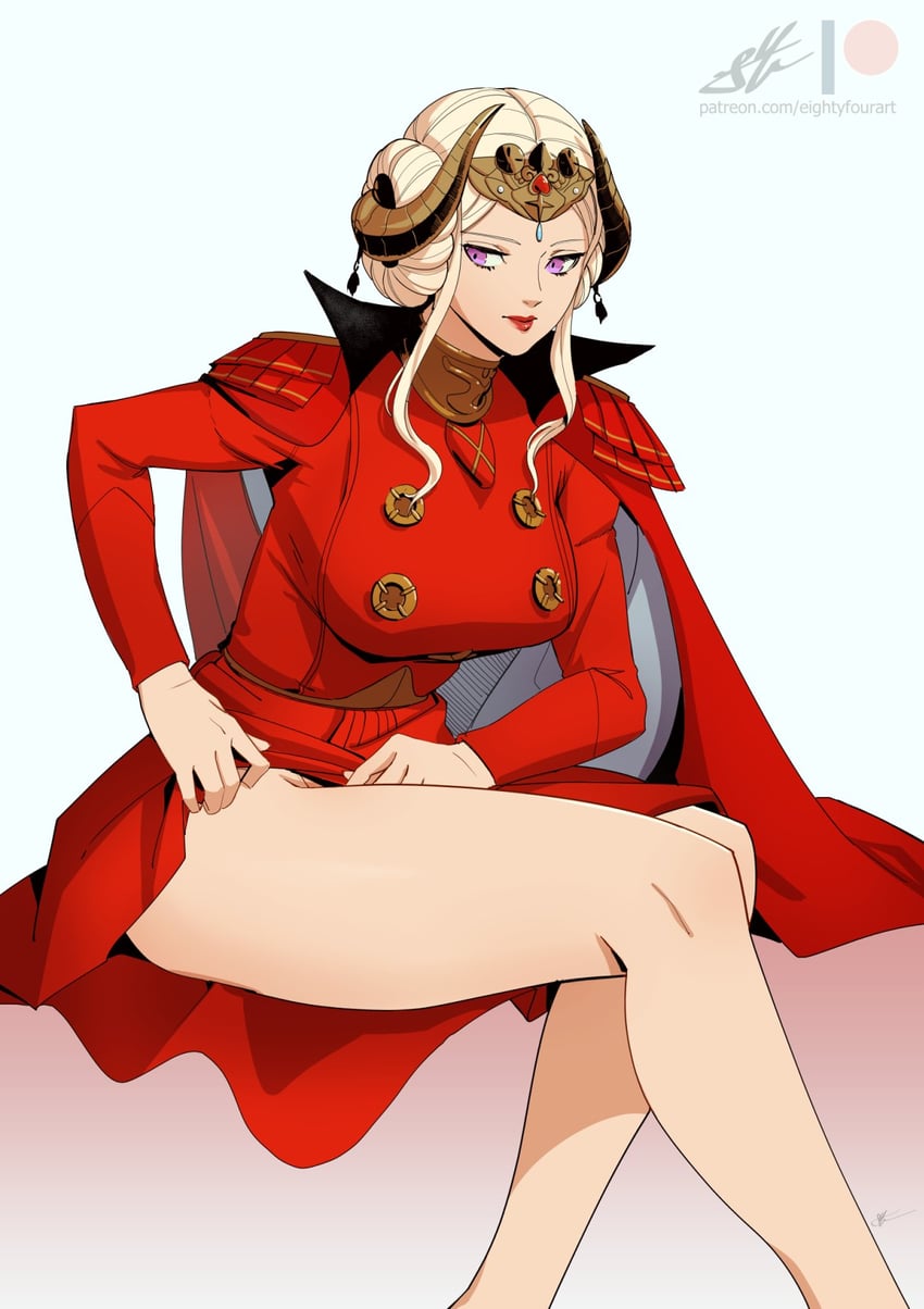 edelgard von hresvelg (fire emblem and 1 more) drawn by eightyfourart