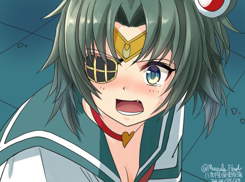 kiso and sailor moon (kantai collection and 2 more) drawn by yaegashi_(muzzuleflash)