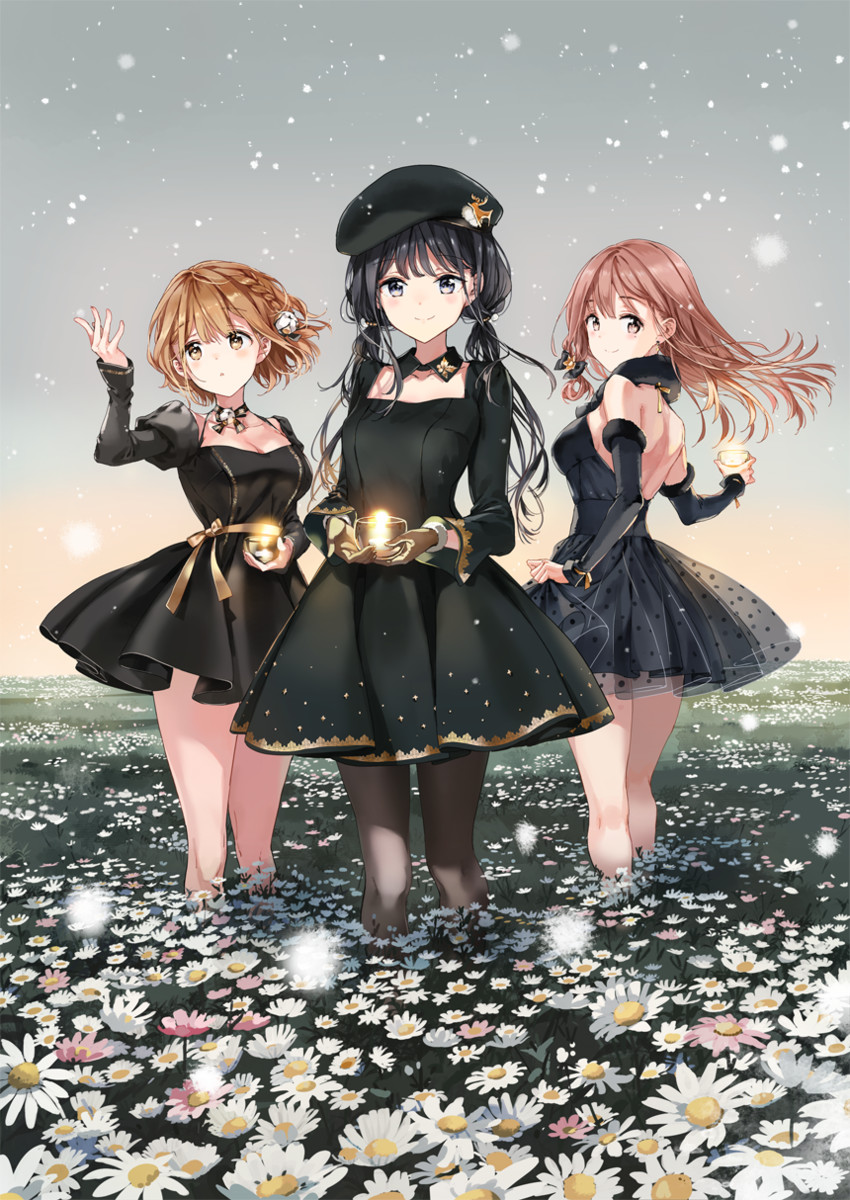 adagaki aki, koiwai yoshino, and fujinomiya neko (masamune-kun no revenge) drawn by tiv