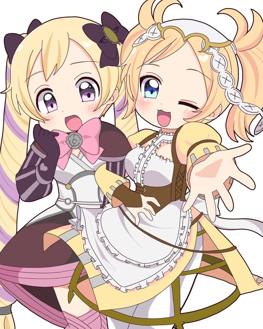 elise and lissa (fire emblem and 2 more) drawn by rukinya_nya