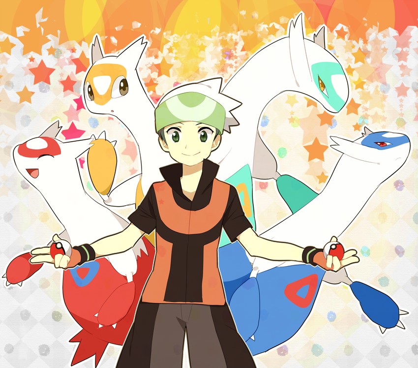 brendan, latias, and latios (pokemon and 1 more) drawn by pumpkinpan