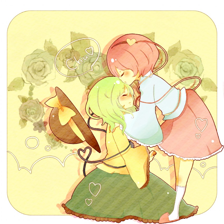 komeiji koishi and komeiji satori (touhou) drawn by mike_(mikeneko)
