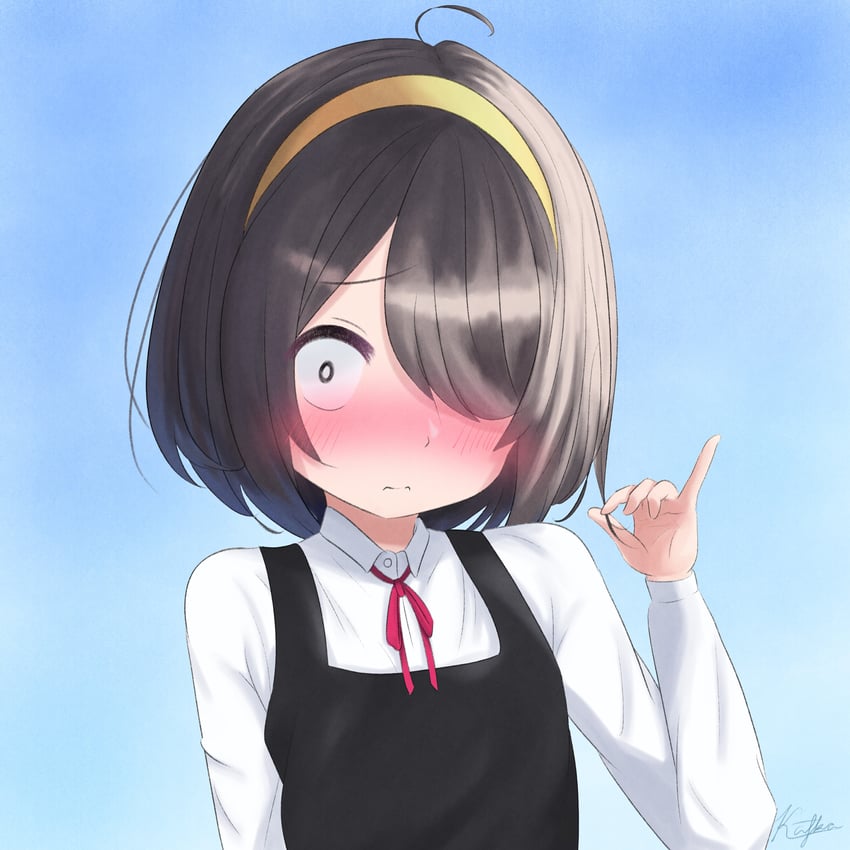 nishimura akane (jijou wo shiranai tenkousei ga guigui kuru.) drawn by kafka963