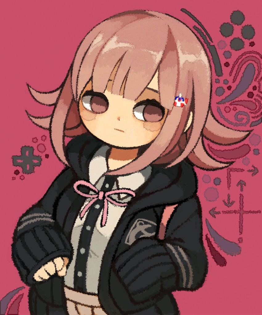 nanami chiaki (danganronpa and 2 more) drawn by yknsugar