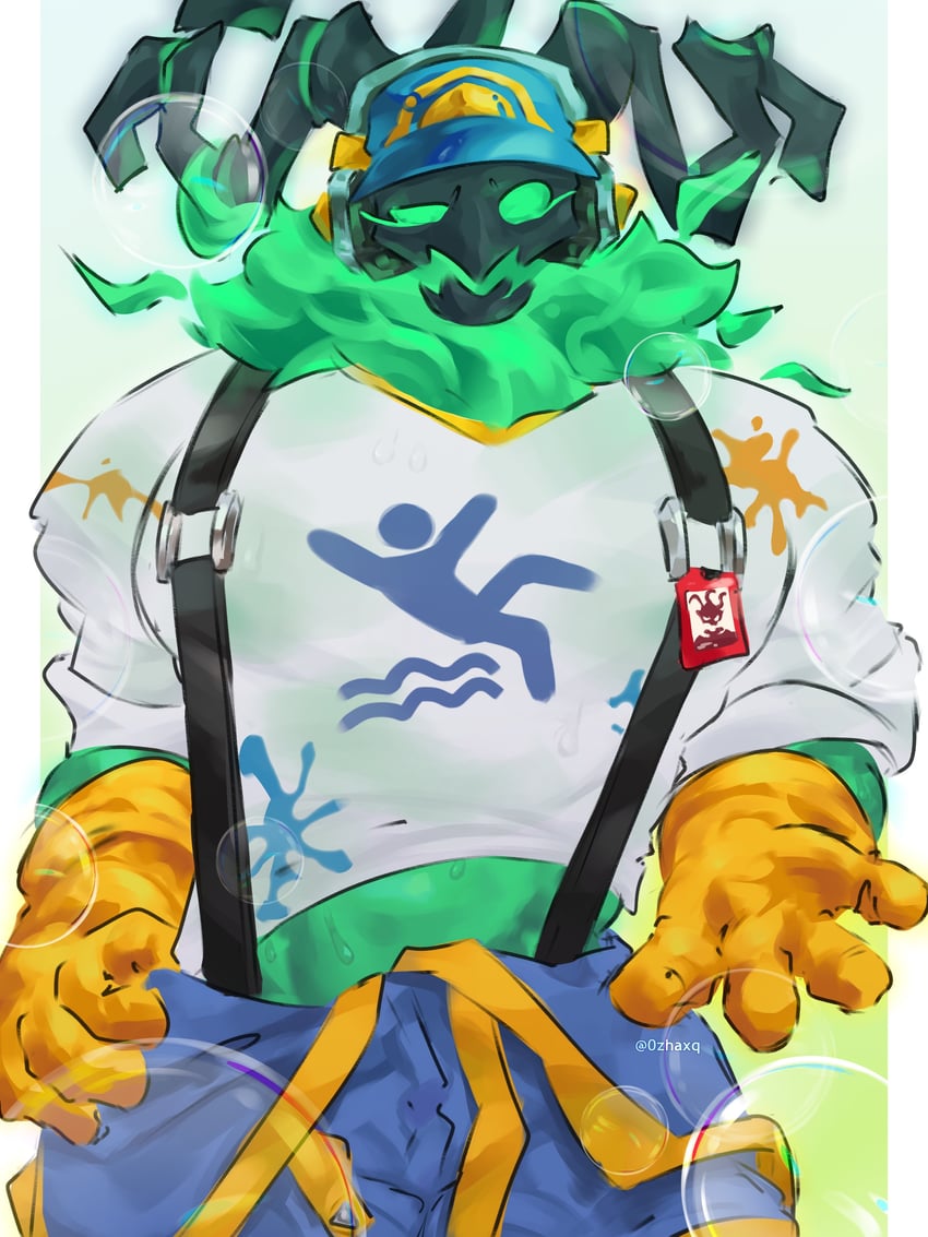 thresh and janitor thresh (league of legends) drawn by zhaxq