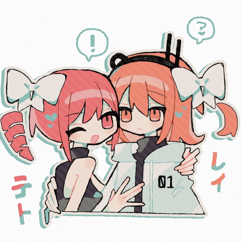 kasane teto and adachi rei (utau and 1 more) drawn by okashira_moppu
