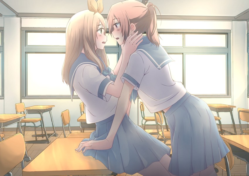 nakagawa natsuki and yoshikawa yuuko (hibike! euphonium) drawn by kero_liu