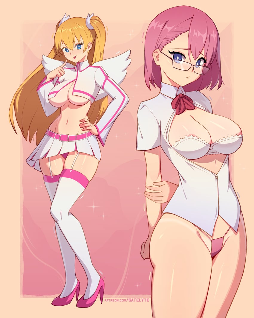 amano ririsa and liliel (2.5 jigen no ririsa) drawn by satelyte