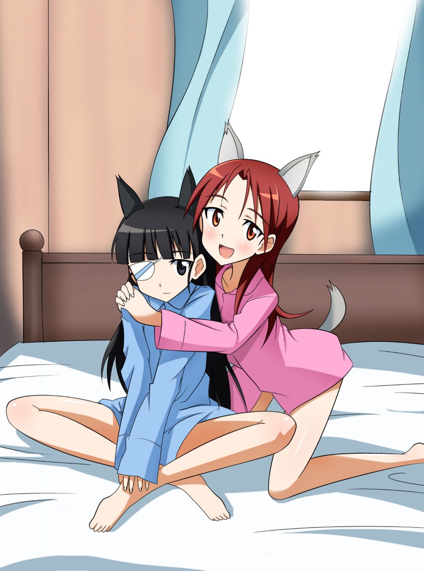 sakamoto mio and minna-dietlinde wilcke (world witches series and 1 more) drawn by tokiani