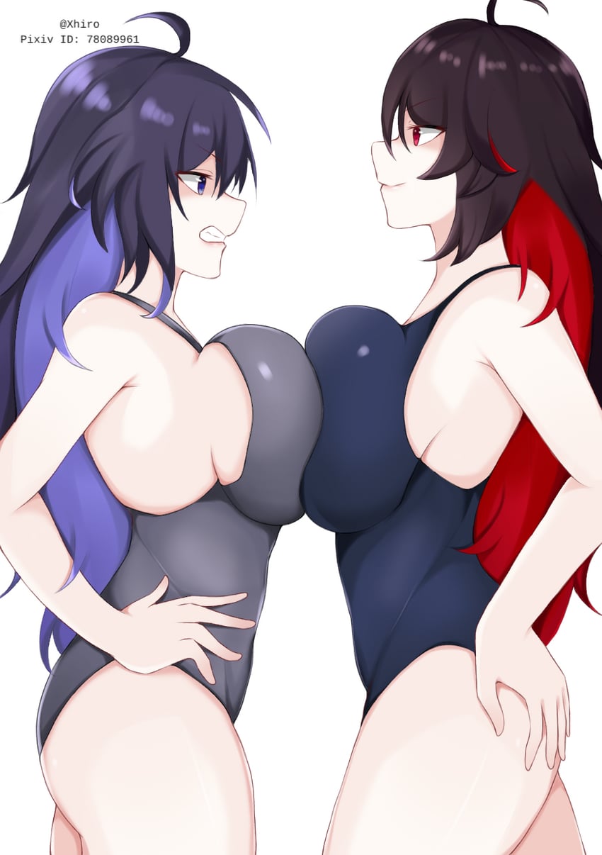 seele vollerei and seele (honkai and 2 more) drawn by xhiro