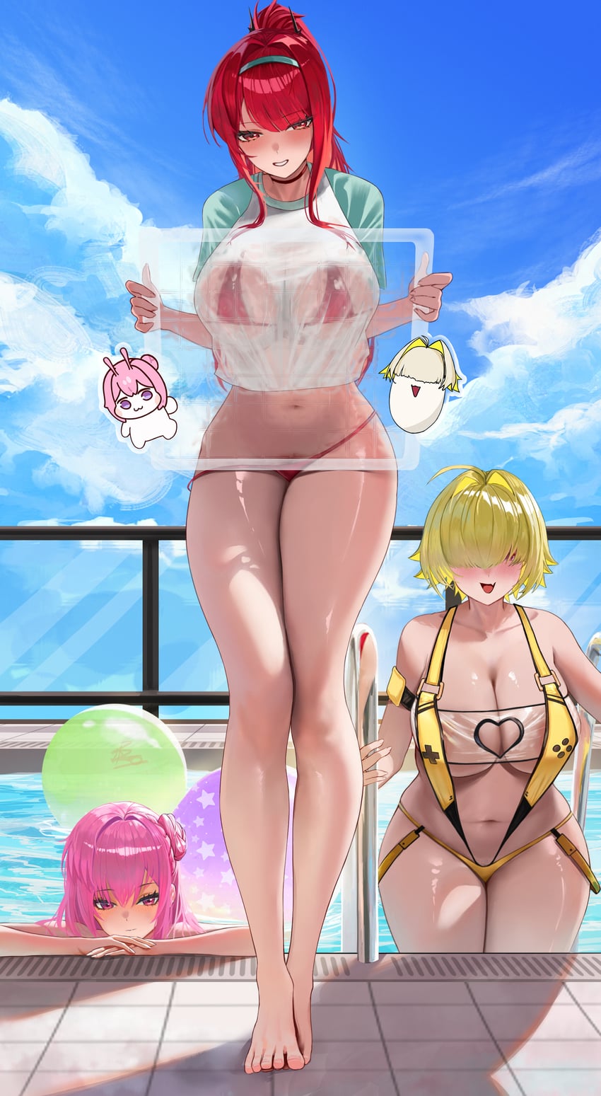 rapi, dorothy, doro, and elegg (goddess of victory: nikke) drawn by bao_(pixiv_99415611)