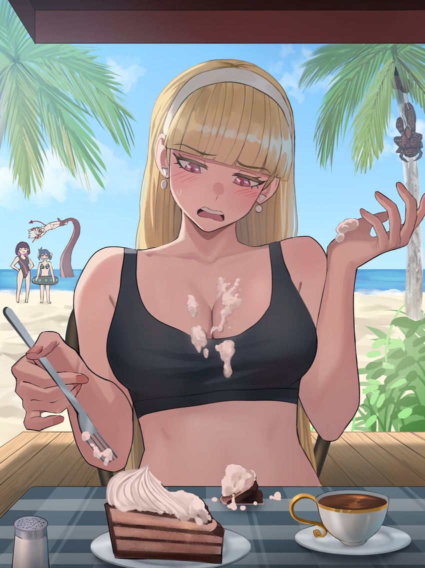 ji-yoon, claire volikova, minori yume, and rayzel (original) drawn by jourd4n