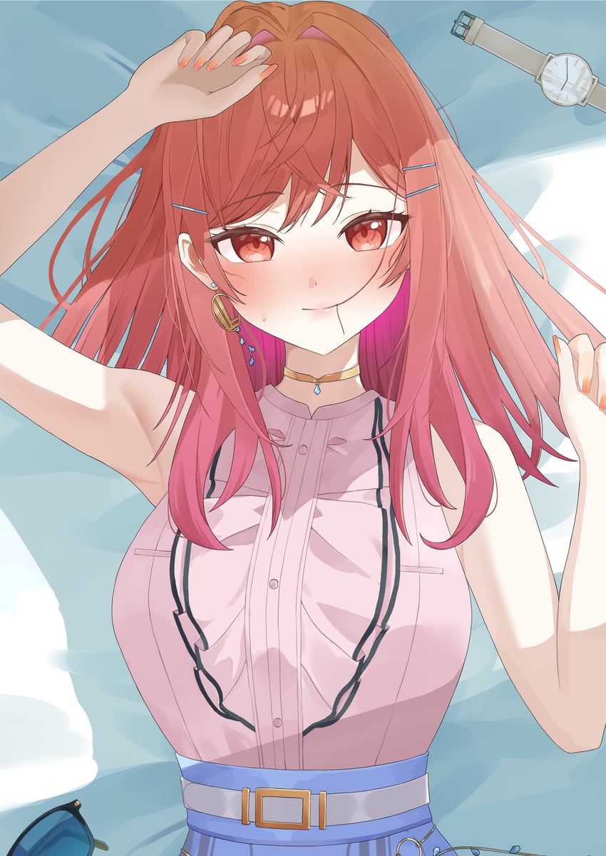 ichijou ririka (hololive and 1 more) drawn by ieguti