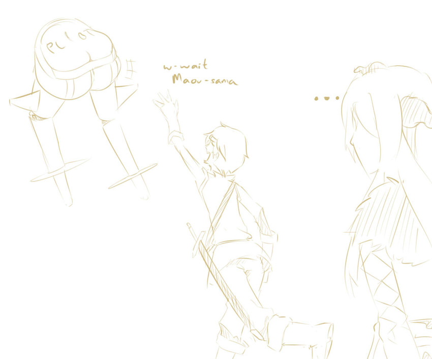 maou and yuusha (world witches series and 1 more) drawn by drawfag