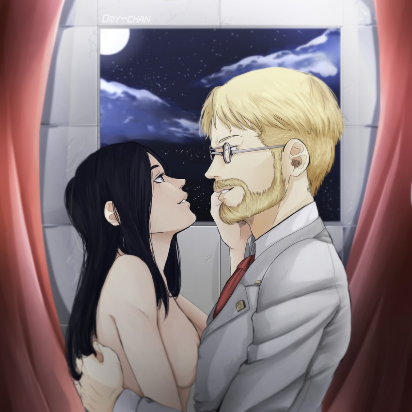 zeke yeager and frieda reiss (shingeki no kyojin) drawn by omy-chan