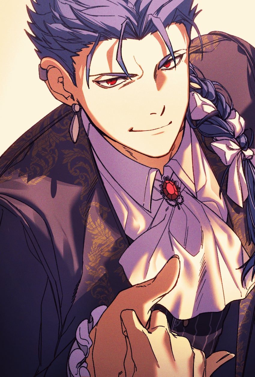 cu chulainn (fate and 1 more) drawn by sattari