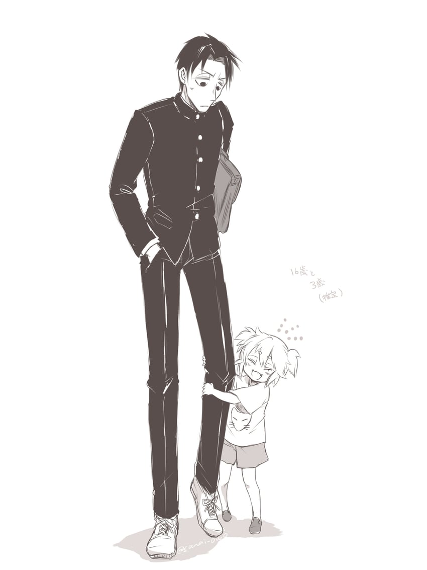 asama hirotaka and inubousaki shioi (nikubami honegishimi) drawn by runarica0914