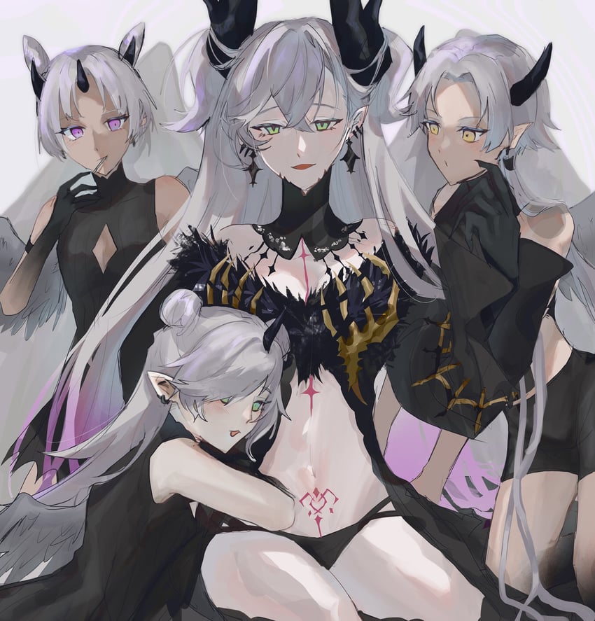 lilith, zwei, eins, and drei (fate and 1 more) drawn by fuyotan